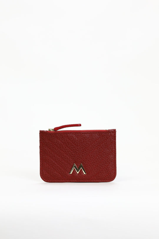 M Cardholder Dark Red