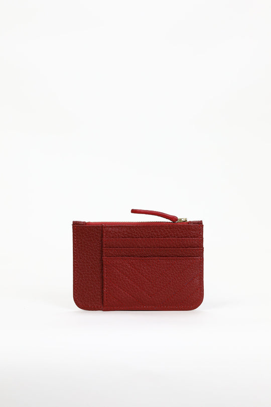 M Cardholder Dark Red