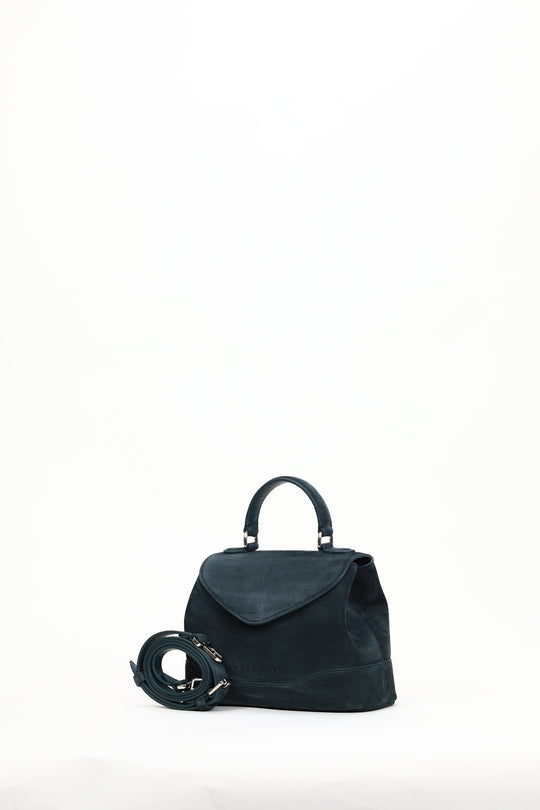 Mina Bag Mini Petrol Velur