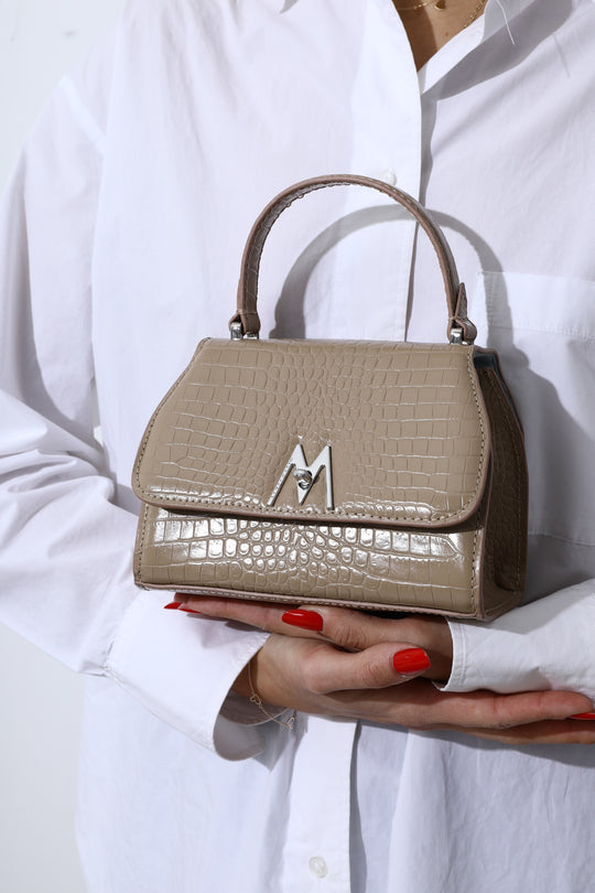 Grace Mini Nude Croco